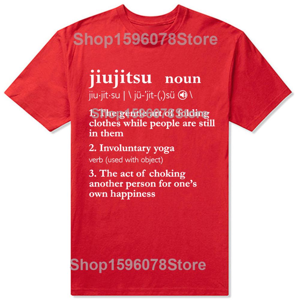 Brazylijskie Jiu Jitsu Zabawne Graficzne Koszulki BJJ Męskie Damskie Modne Codzienne Luźna Koszulka 100% Bawełna Luźna Koszulka Oversize