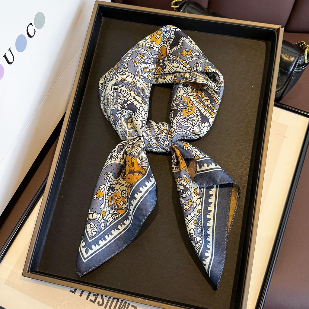 100% Natural Twill Silk Scarf for Women Neck Double side Female Foulard Shawl Square Neckerchief Lady Hijab Bandana new Scarves