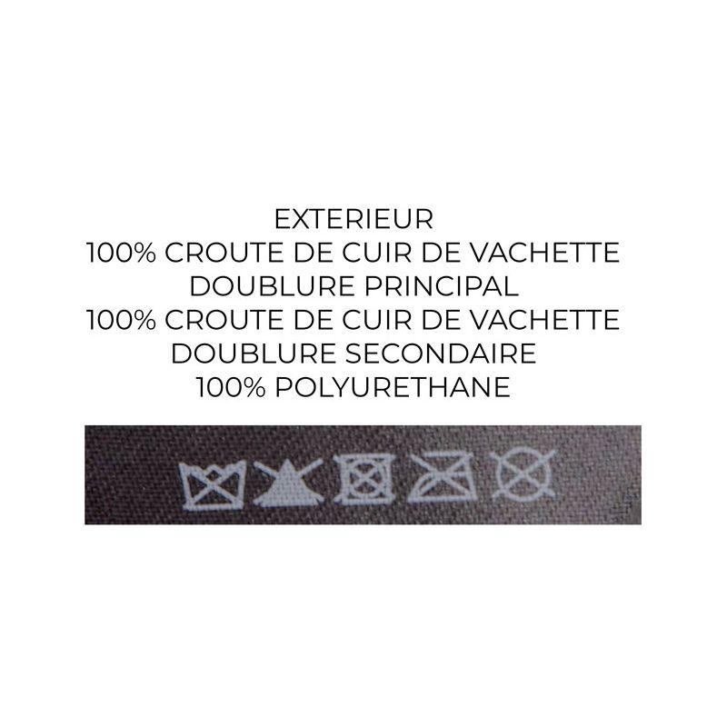 Porte feuille à deux volets cuir lisse 11x10cm Homme BILL TORNADE