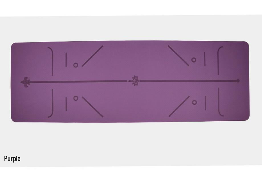 Yoga Mat with Soundproofing, Non-Slip Sports Floor Mat for Indoor Use, Includes Posture Guidance, Ideal for Jump Rope and Other Exercises