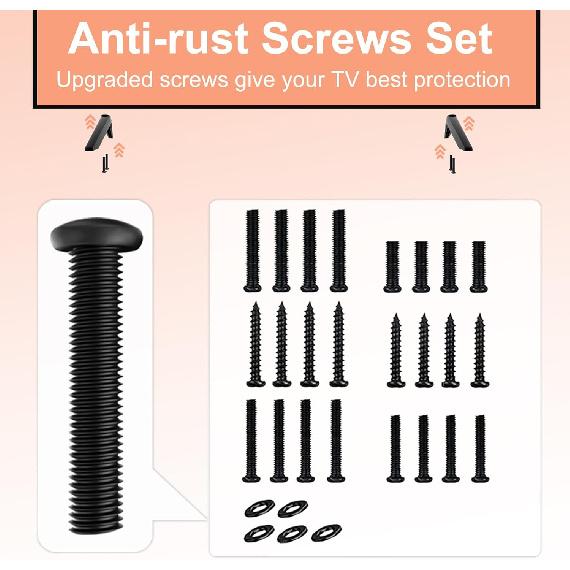 Replacement TV Stand Legs for Vizio, TV Stand Tabletop for Vizio D32H-J09 D40F-J09, Only for Vizio D-Series D32H-J09 D40F-J09 Smart TV, Not Universal