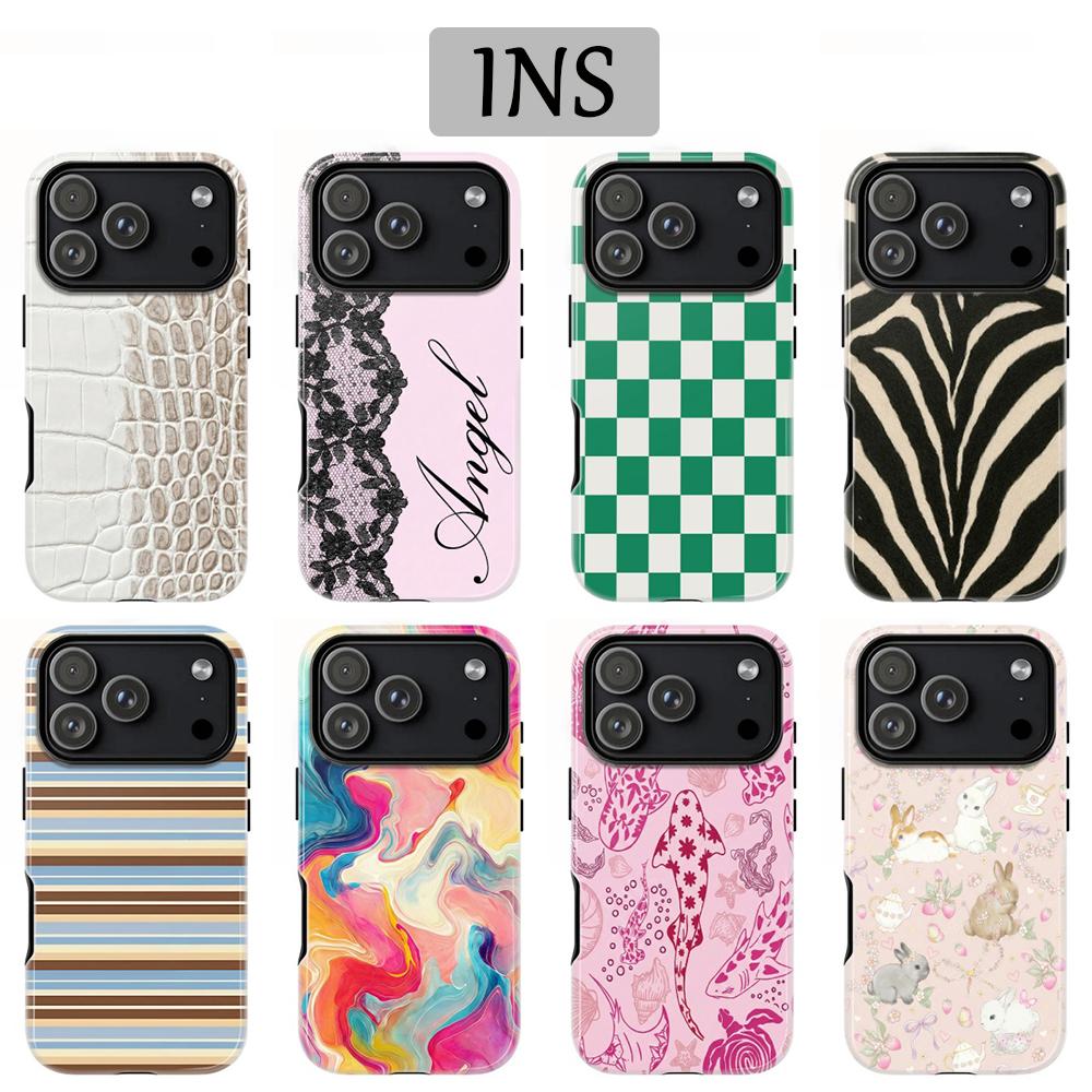 Art Checkerboard Phone Case for Samsung Galaxy A56 A36 A26 S26 S25 S24 S23 S20FE Ultra Plus 4G 5G Luxury Double-layer Back Cover