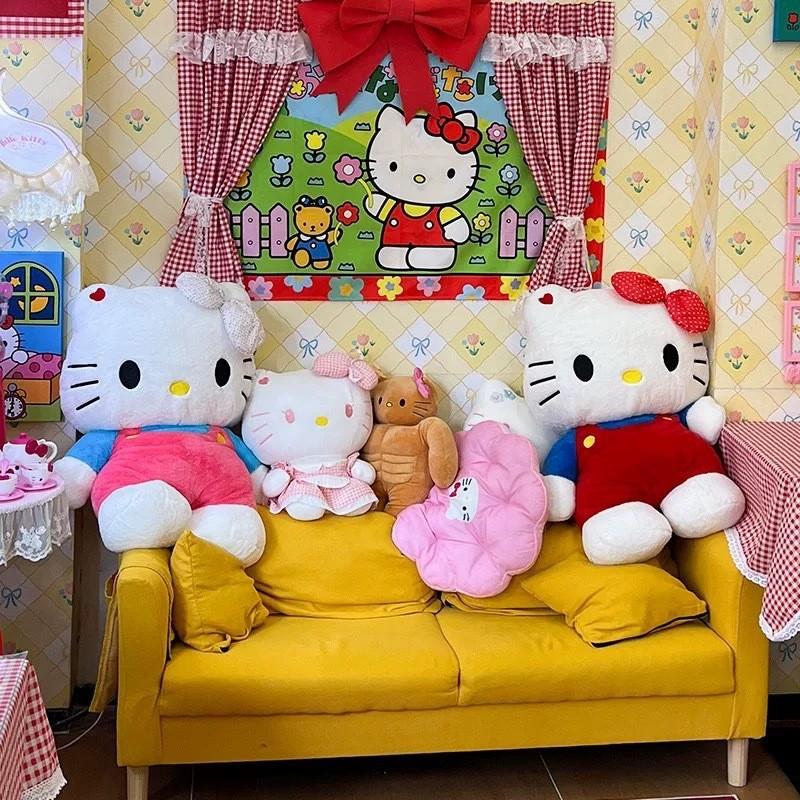 Hello Kitty Cat Plush Pillow Soft Toy Gift For Girls Bed Companion