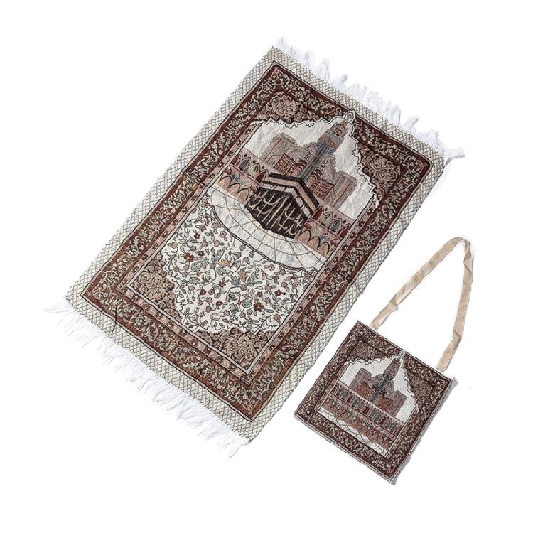 Muslims Prayer Mat with Tassels Portable Travel Prayings Rugs for Middle Eastern