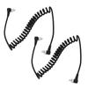 2Pcs Camera Flash Synch PC Cord Male to Male Speedlite Spring Cable Universal Type for Studio Video