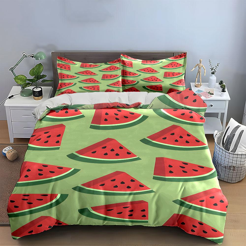 Juicy watermelon bliss. Bedding sets Duvet covers Pillowcases(1* Duvet Cover 2* Pillowcases without duvet insert)