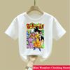 2026 Summer Dragon Ball Teen Goku Tshirt Baby Boy Pattern Round Neck Anime Shirt Boys Girls Casual Ages 314 Childrens Clothes