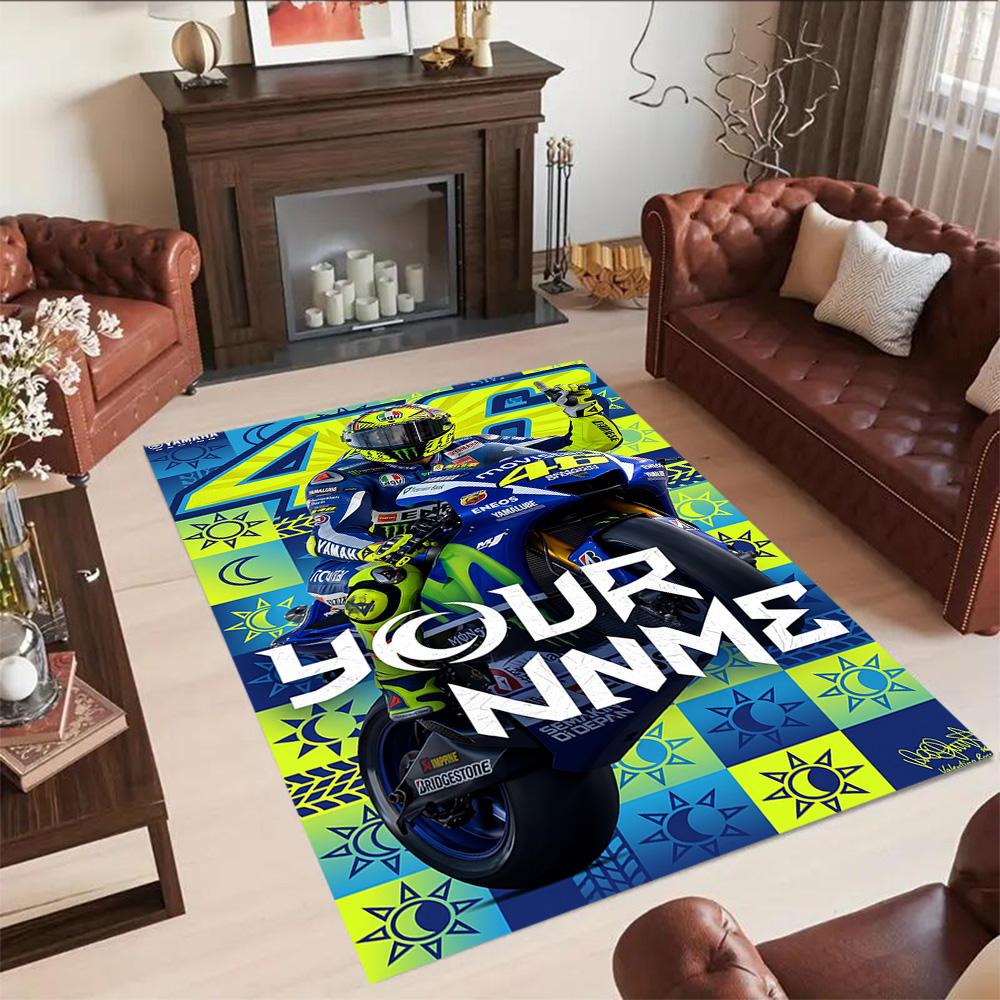 Jorge Lorenzo Customizable Name Area Rug Suitable For Hallway Dormitory Entryway Living Rooms Antislip Rug Anime Office Decor Best For Christmas