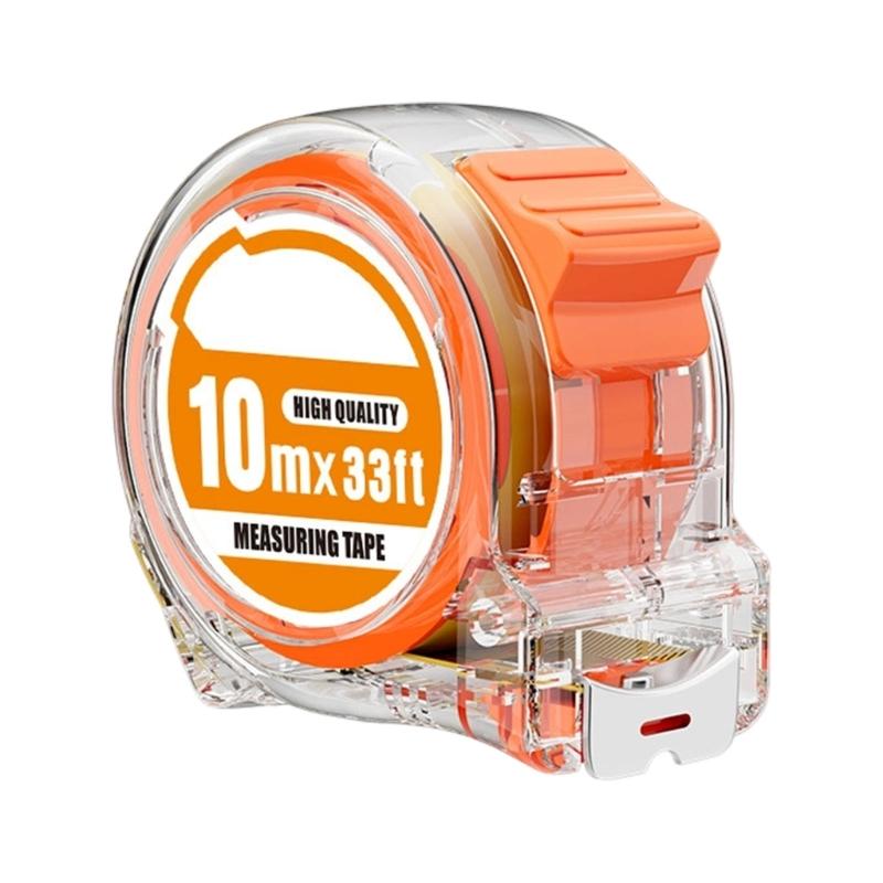 Clear PC Case Tape Measure Double Marking 3Meter 5Meter 10Meter Steel Rulers For Construction Crafting Carpentry Sewing