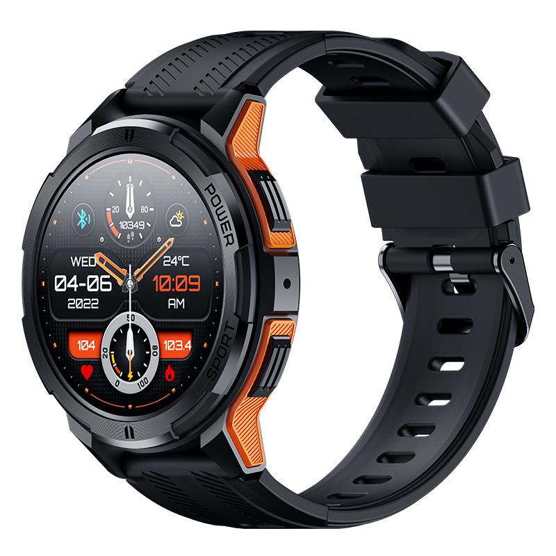 

Outdoor Smart Watch C25: 1.43-inch AMOLED, 1ATM Waterproof, Always-on Display, Bluetooth Calling оранжевый/чёрный
