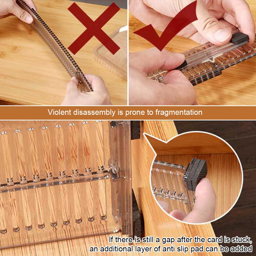 Expandable Drawer Dividers 10.8-20inch Adjustable Organizers for Kitchen Utensils Drawer Separators Dresser Drawer for Clothes