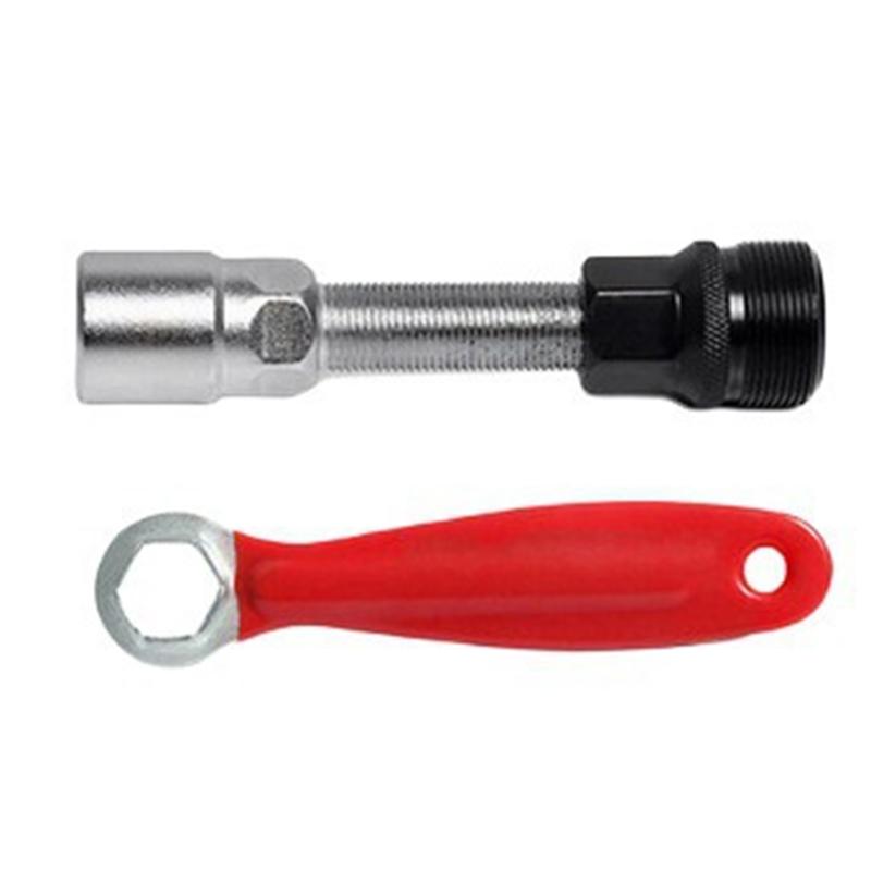 Bicycle Crank Arm Removal Tool Bike Crank Puller Pedal Wrench Multi-Function Crankset Pedal Crank Pull Bolt Remover Repair Tool