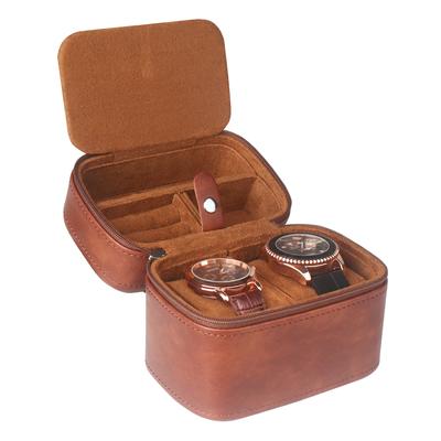 Gebwolf Watch Box Hot Picked Watch Strap Storage Cowhide Watch Box Jewelry Box Portable Leather Watch Box