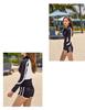 Women's Long Sleeve Two-Piece Wetsuit Set with Sun Protection - Quick-Drying Surfing & Snorkeling Suit 