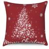 Home Decor Red & White Christmas Pattern Pillow Covers Pattern Cushion Cover Suitable For Sofa Bedroom Car Pillow Cover
