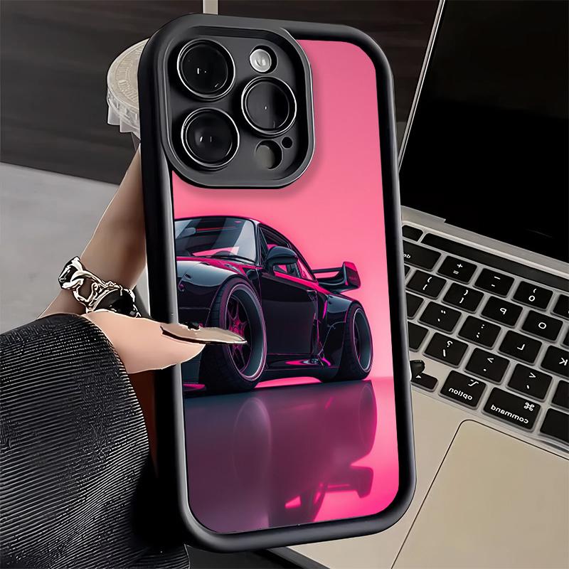 Phone Case for iPhone 17 Air 16E 15 16 Pro Max Sports Car RWB Cool Cover 14 Plus 13 12 Mini Soft Shell Silicone Fundas
