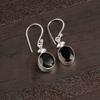 Black Onyx Gemstone 925 Solid Silver Jewelry Handmade Earrings 1.30" For Wedding EE-6-17