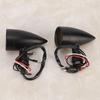 2PCS Universal Aluminum Motorcycle plating Retro LED Bullet Turn Signal Indicator Light