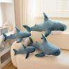 Cartoon Colorful Shark Pillow Plush Toy Doll Blue Shark Doll Girl Soothing Pillow Rag Doll