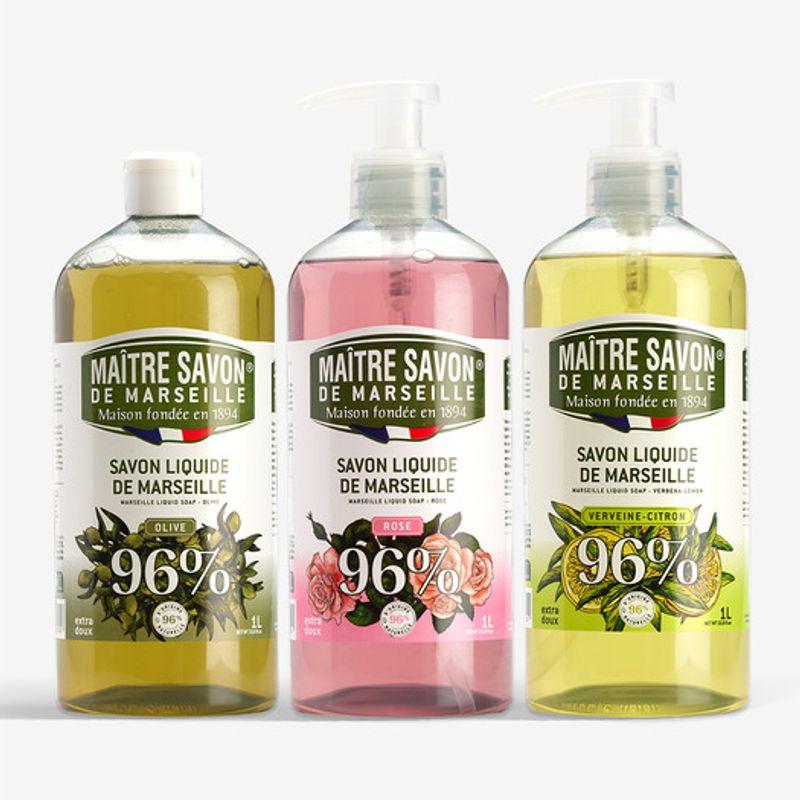 French Original Marseille Liquid Soap Cleanser 1000ml