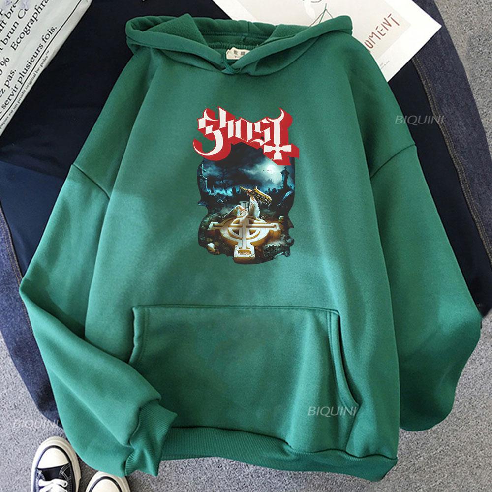 Men Clothes Ghost Rite Here Rite Now Hoodies Streetwear Long Sleeve Winter Hooded Rock Style Graphic Sweatshirt