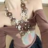 Vintage Bohemian Ethnic Style Multi-layer Beaded Coconut Shell Necklace Female Design Sense High Temperament Collarbone Chain
