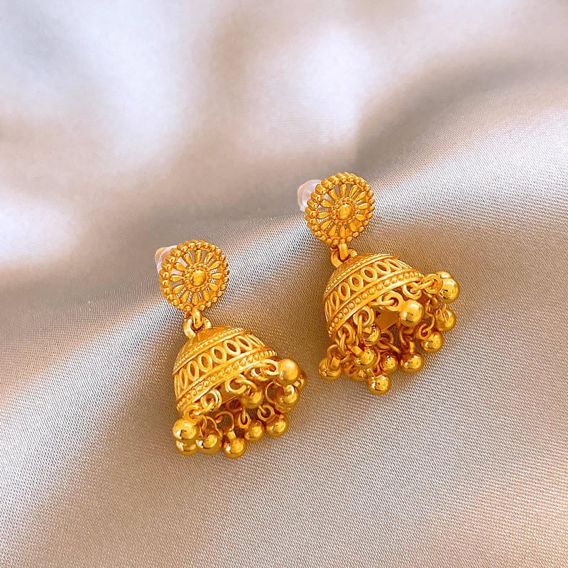 Wheel Bell Fringed Earrings New Chinese Stud Earrings Light Luxury High-end Fashion Earrings
