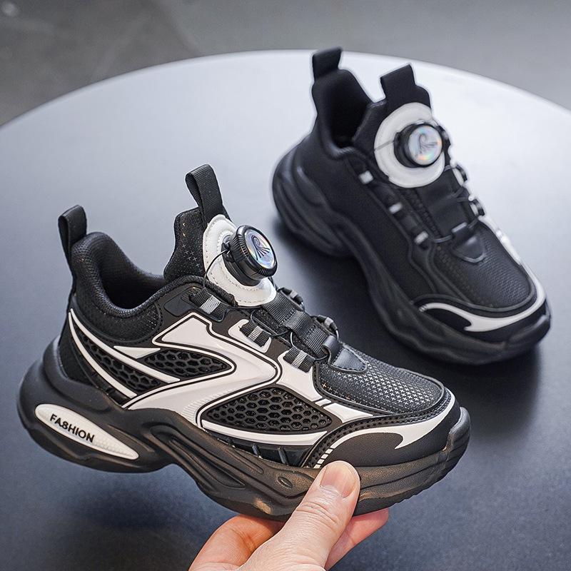 

Casual running shoes autumn and winter shoes children 2025 leather new boys sports shoes middle and old children 39