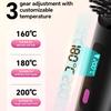 Rechargeable Hair Straightener Brush, Ionic Straightening Comb with 20s Fast Heating, 3 Temp Settings & Auto-Off for Home Salon