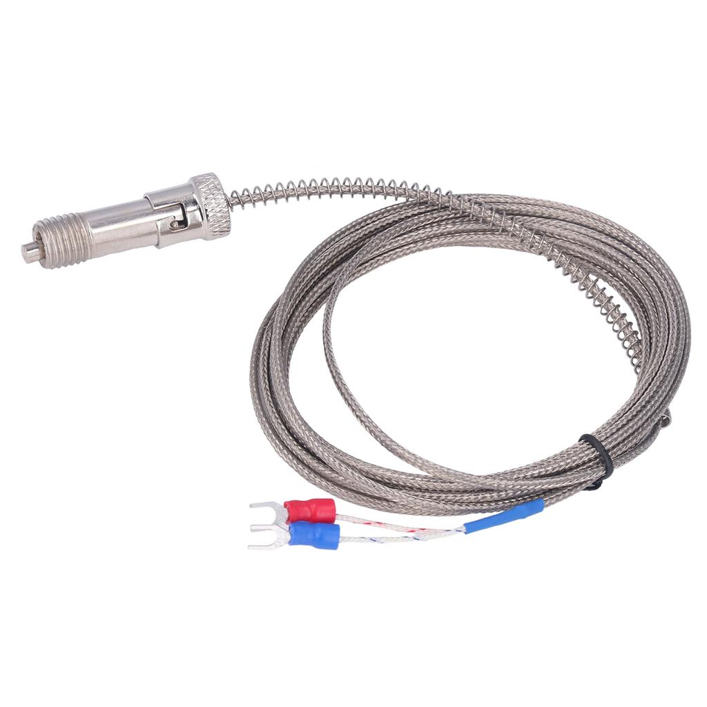 K Type Thermocouple Stainless Steel Snap Fit Spring Thermocouples for Temperature Sensor M12 3