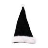 Long Tail Santa Hat Christmas Costume Cap with Trim Detail Ball Tip for Parties Photos Stage Wear Display Table Use