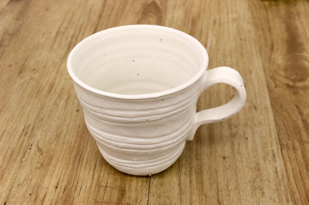 Cană Shiosai Mino Ware Japanese Cafe Series Alb Bizen MZ-0654