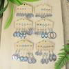 Ethnic Style Earrings for Women&Teen Girls Vintage Silver Geometric Shape Easy to Wear Match Various Outfits Gifts