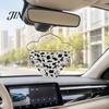 Rearview Mirror Decoration Leopard Print Underpants Car Pendant, Cute Mini Metal Hangers, Triangle Safe Pendant Underwear Quirky Auto Interior