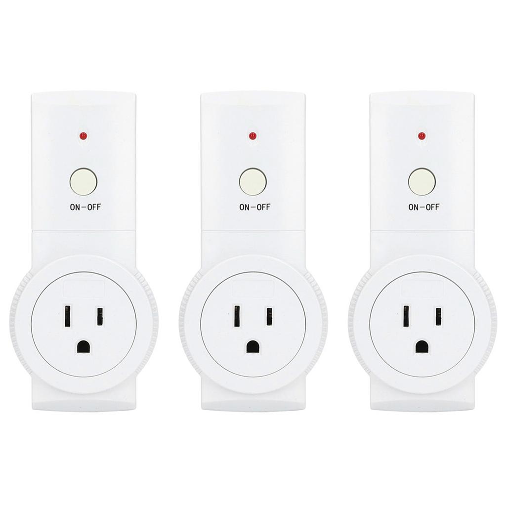 Wireless Switch Socket with Remote Control Smart Outlet Set Built in Battery