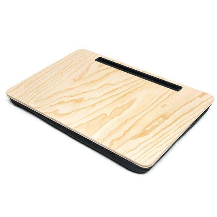 Support pour Tablette - Kikkerland - 50 cm - Bois Noir - Surface pour manger - Pratique