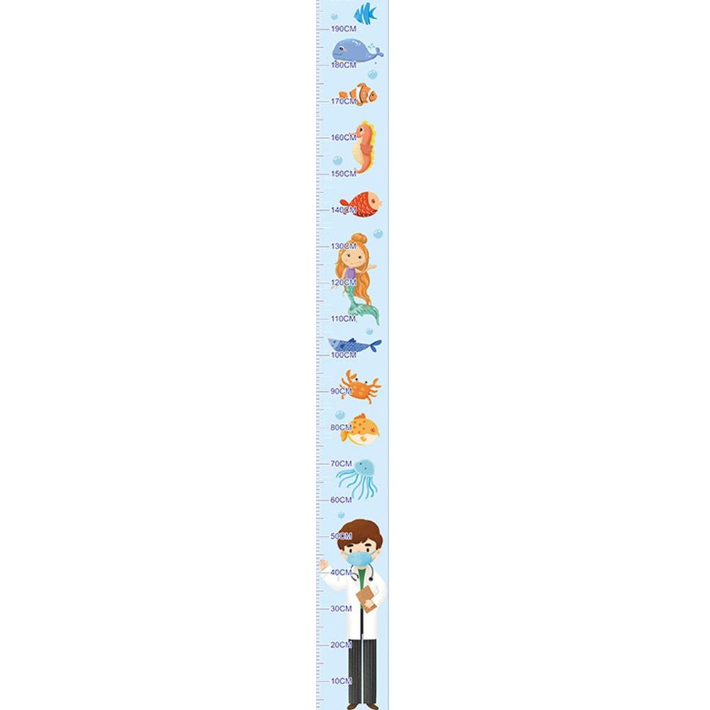Self-adhesive Child Growth Chart Waterproof Height Measuring Tape Growth Chart Sticker Home Use
