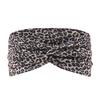 Retro Kariertes Florales Strick-Schweißabsorbierendes Yoga-Stirnband - Breites Outdoor-Haaraccessoire
