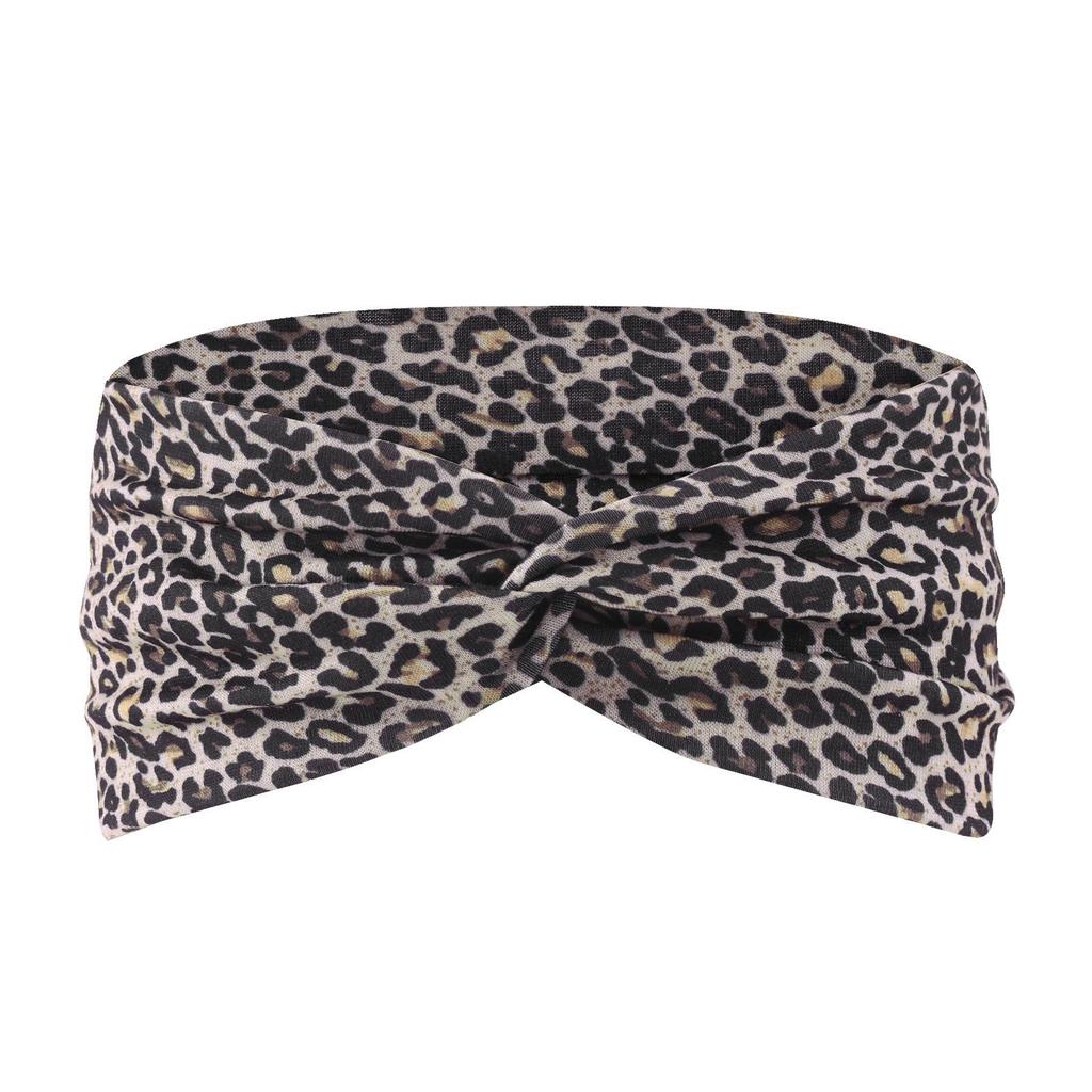 Retro Kariertes Florales Strick-Schweißabsorbierendes Yoga-Stirnband - Breites Outdoor-Haaraccessoire