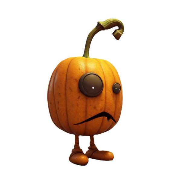 Pumpkin Sprite Decoration, Resin, about 14cm