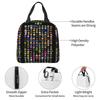 Sac à lunch isotherme Geometry Dash pour enfants Sac isotherme scolaire Boîte alimentaire thermique Sac fourre-tout Contenant de boîtes à lunch portables