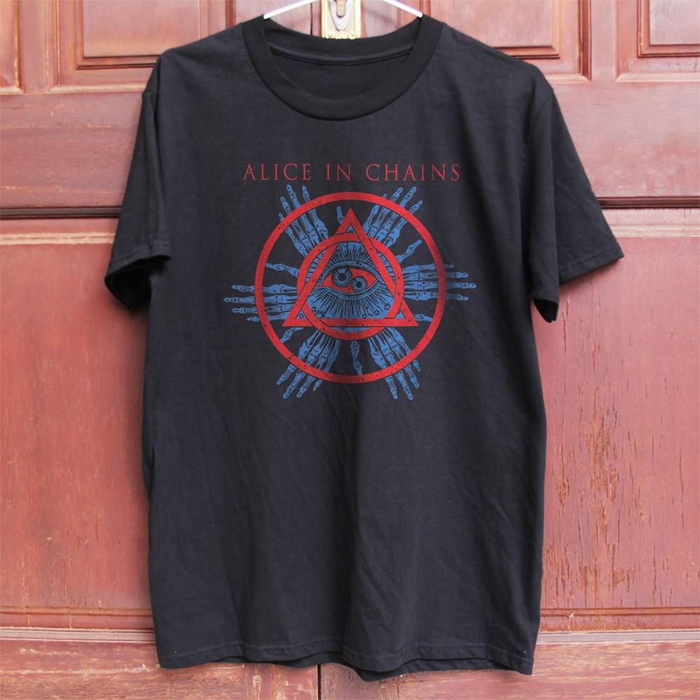 HOT! Alice in Chains Eye Symbol Unisex Cotton T-Shirt Size S-5XL S