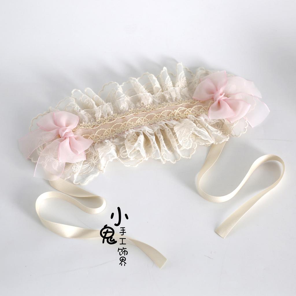 Flower Island Butterfly Hair Accessories for Girls Multi-colored Original Lolita Headband Sweet Lace Bow Cute Ballet Hair Clips