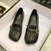 2024 Spring New Women's Ballet Flat Shoes Women's Square Toe Flat Shoes Women's Outdoor Office Casual Shoes Womens