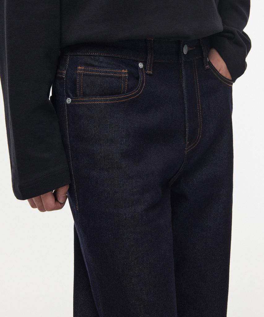MUSINSA STANDARD Brushed Straight Denim Pants [Deep Indigo]