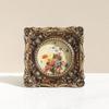Square Mini Freestanding Photo Frame, Vintage Style Resin Photo Frame, Combination Wall Decor for Gallery Wall Gifts Birthday Graduation