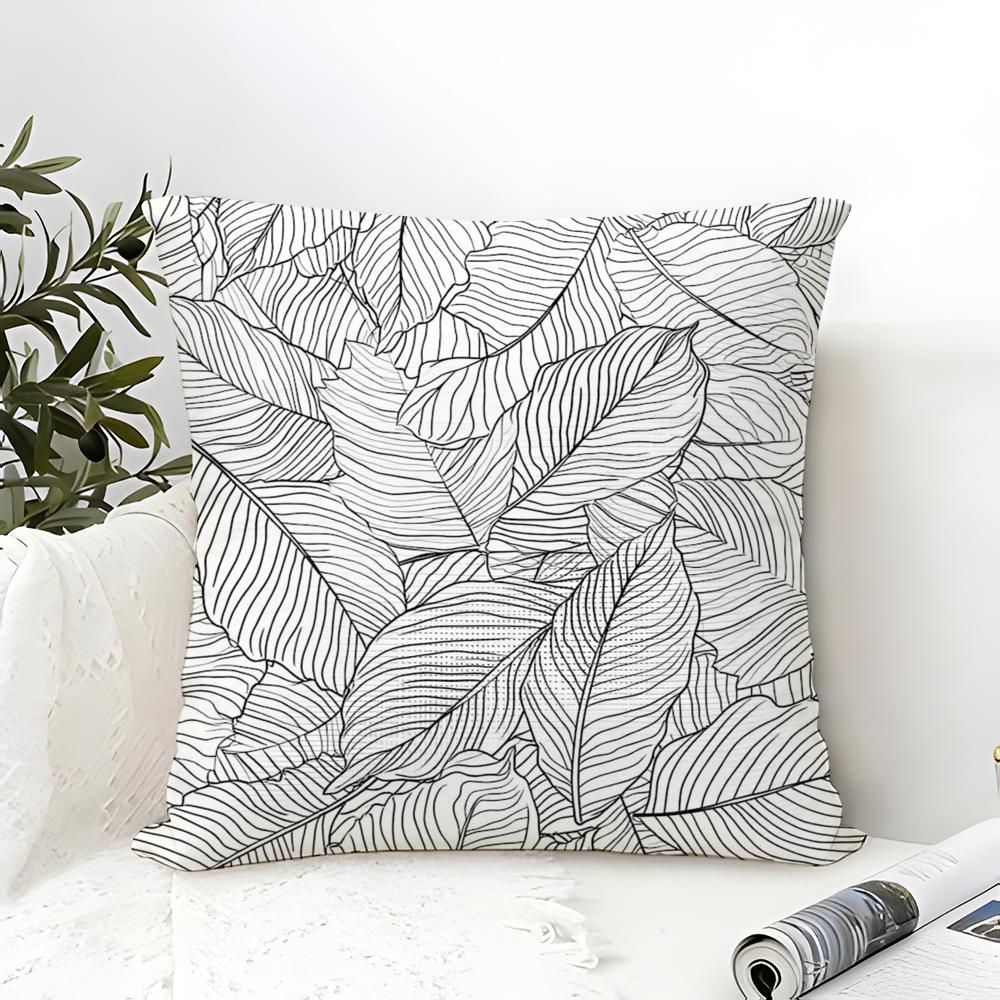 

Fresh Natural Leaf Pattern Pillow Case linen pillow case sofa home decor cushion cover cushion cove 30X30cm