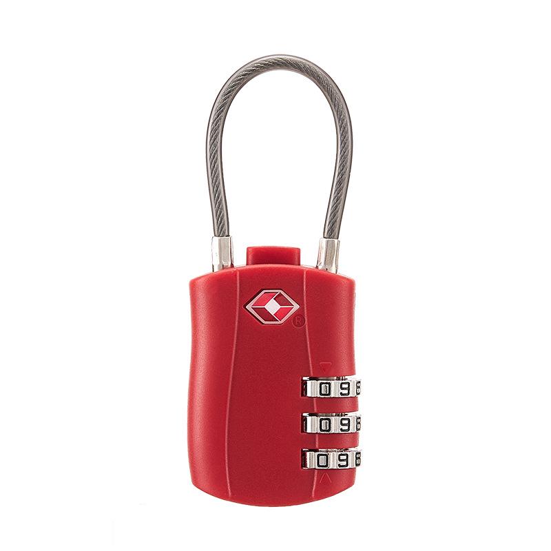 3-Digit TSA Approved Padlock for Luggage, Backpack, Drawer, and Storage
