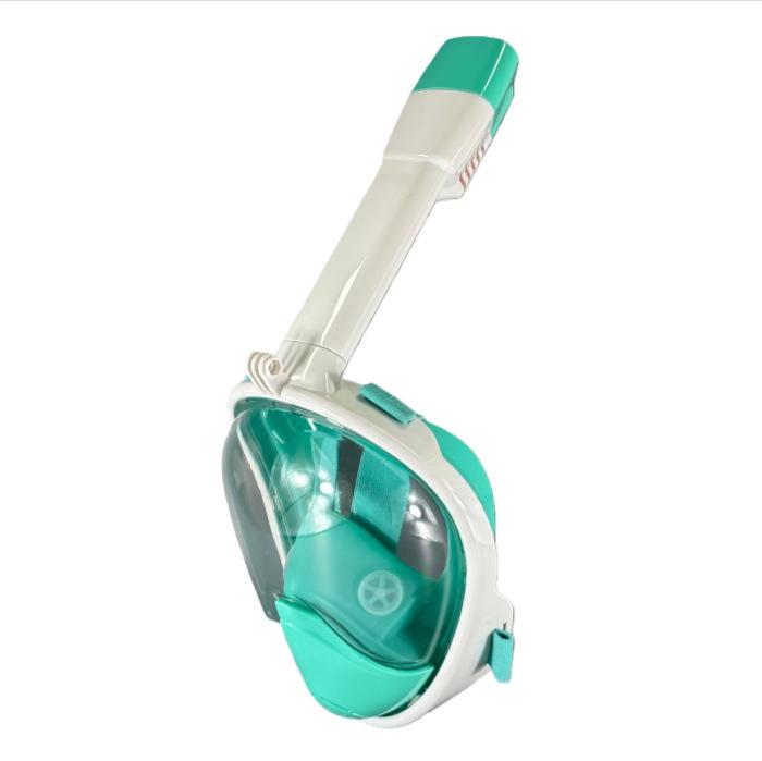 Integrated Full Face Snorkeling Mask with Dry Snorkel