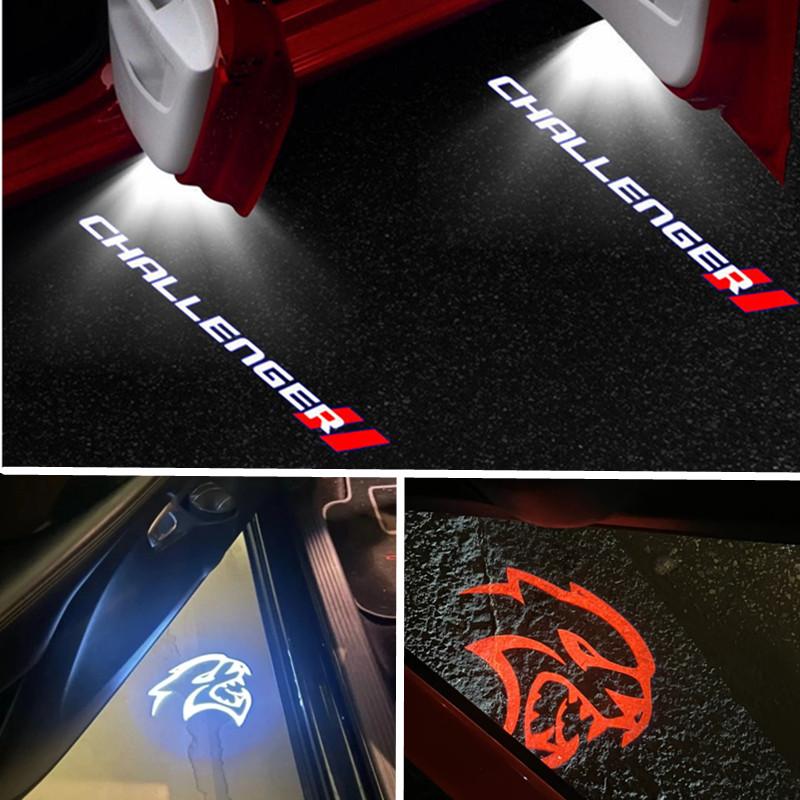Car Door Projector Light Welcome Lamps For Dodge Challenger 2008-2019 SRT Demon 2013-2019 YY9